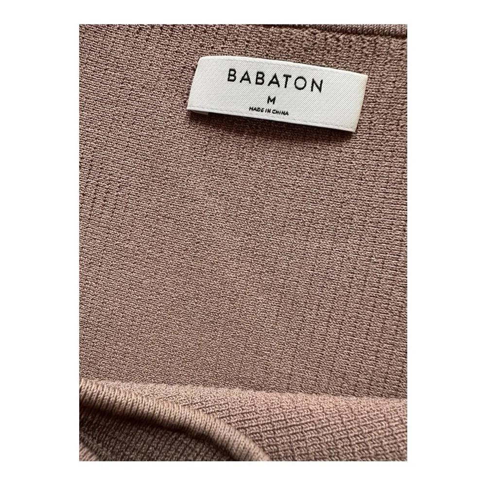 Babaton Taupe Fitted Crop Tank Top - Picture 5 of 6